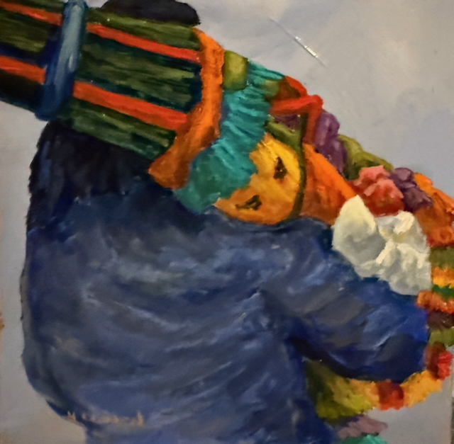 Bermuda Gombey, Acrylic painting, Heidi Cowen, Bermuda Artist